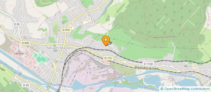 localisation de l'entreprise ASSOCIATION CONSOMMATION LOGEMENT ET CADRE DE VIE  DE NEUVES-MAISONS ET ENVIRONS  NEUVES-MAISONS