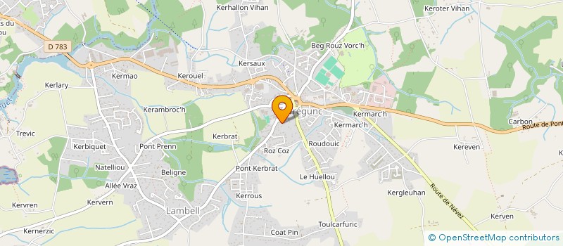 localisation de l'entreprise ASSOCIATION CONSONANCES  TREGUNC