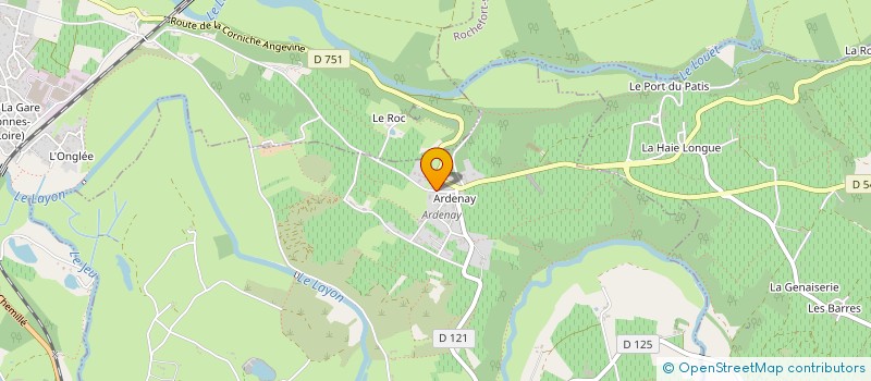 localisation de l'entreprise ASSOCIATION CONSULTATIONS RECHERCHES ET FORMATION A L APPROCHE SYSTEMIQUE  CHAUDEFONDS-SUR-LAYON