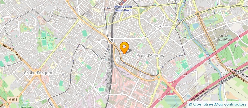 localisation de l'entreprise ASSOCIATION CONTACT  MONTPELLIER