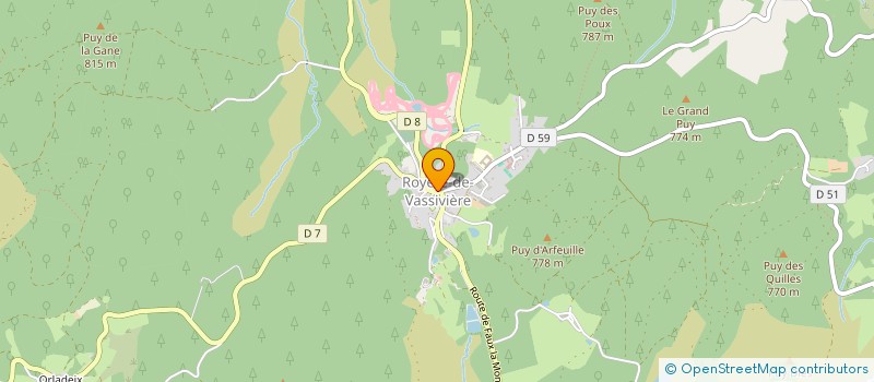 localisation de l'entreprise ASSOCIATION CONTE EN CREUSE à ROYERE-DE-VASSIVIERE