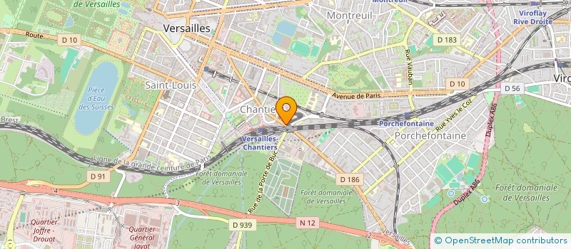 localisation de l'entreprise ASSOCIATION CONTINENT MEDIA à VERSAILLES
