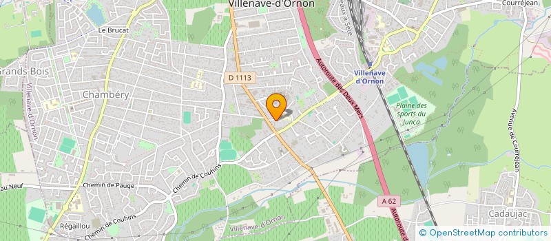 localisation de l'entreprise ASSOCIATION CONTRAPUNCTA  VILLENAVE-D'ORNON