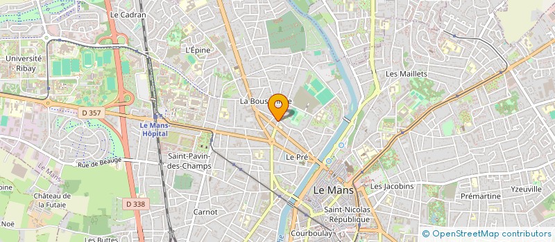 localisation de l'entreprise ASSOCIATION CONTRE COURANT  LE MANS