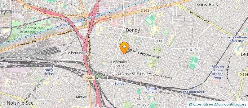 localisation de l'entreprise ASSOCIATION CONTRE LA DOMINATION ET L'ESCLAVAGE (A.C.D.E) à BONDY