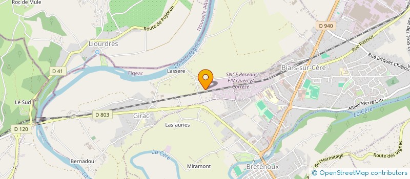 localisation de l'entreprise ASSOCIATION CONTRE LA MALADIE DE CHARCOT  GIRAC