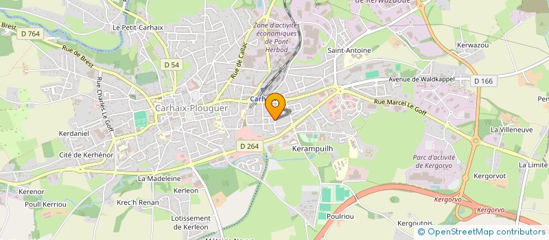localisation de l'entreprise ASSOCIATION CONTRECHAMP à CARHAIX-PLOUGUER