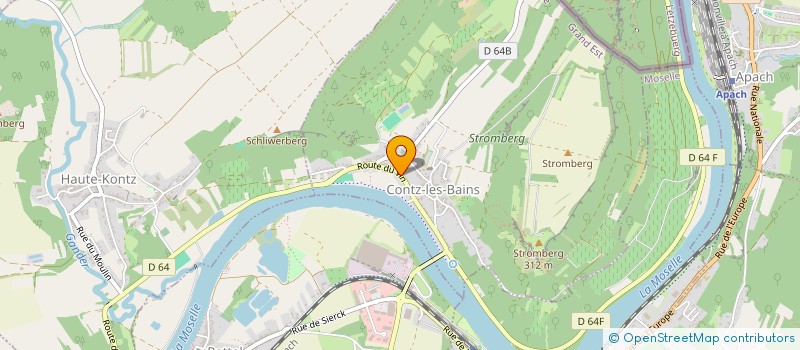 localisation de l'entreprise ASSOCIATION CONTZ TOURISME LOISIRS CULTURE ET ENVIRONNEMENT  CONTZ-LES-BAINS