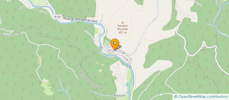 localisation de l'entreprise ASSOCIATION CONVIVENCIA E PARATJE CEVENOLS  SAINT-SEBASTIEN-D'AIGREFEUILLE