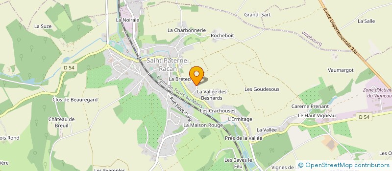 localisation de l'entreprise ASSOCIATION CONVIVIALE AUTOUR DU VIN  COTEAUX-SUR-LOIRE