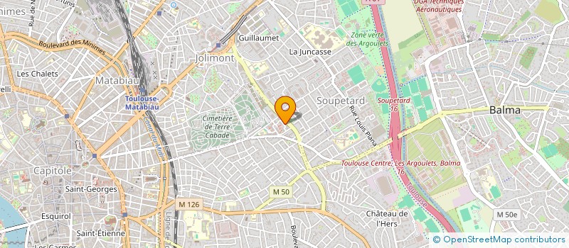 localisation de l'entreprise ASSOCIATION CONVIVIALE ET CULTURELLE D'ECHANGES ET DE PARTAGE POUR TOUS à TOULOUSE