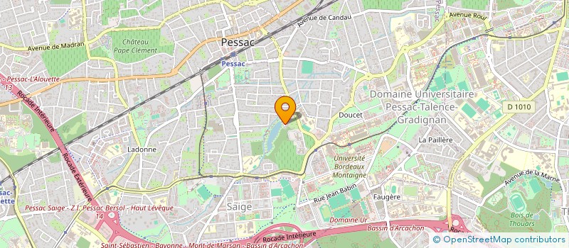 localisation de l'entreprise ASSOCIATION CONVIVIALITE SPORTIVE PESSACAISE - ACSP  PESSAC