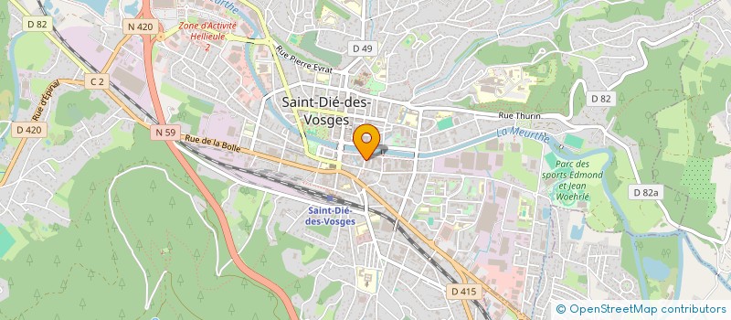 localisation de l'entreprise ASSOCIATION COOKIES DANCE GROUP  SAINT-DIE-DES-VOSGES