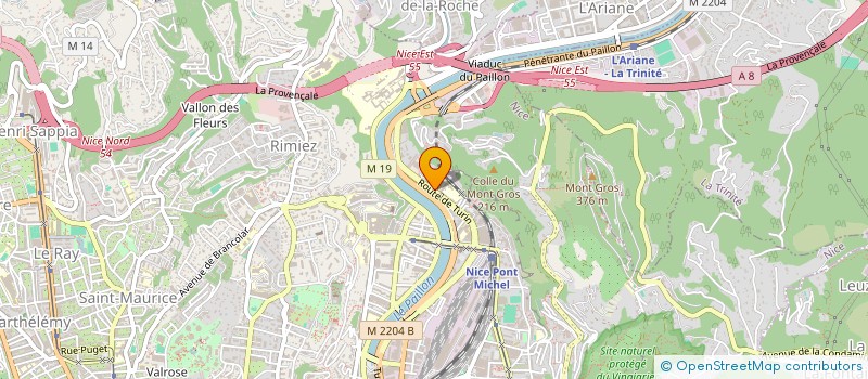 localisation de l'entreprise ASSOCIATION COOL'HEURE à NICE