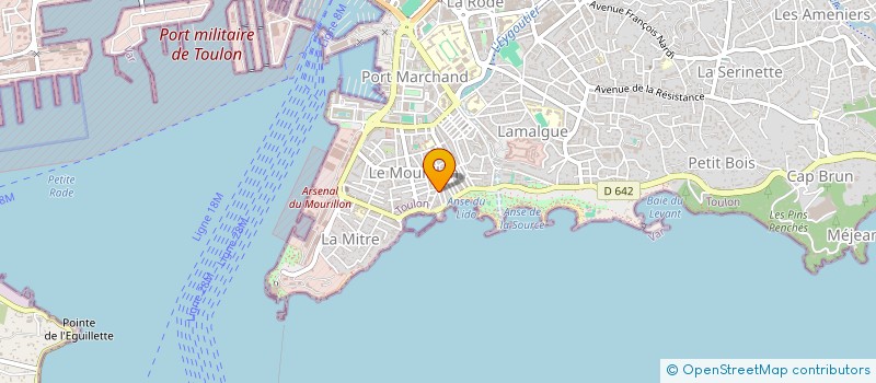 localisation de l'entreprise ASSOCIATION COOP ECOLE MATER MOURILLON  TOULON