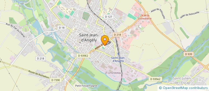 localisation de l'entreprise ASSOCIATION COOPERATIVE DE L'ECOLE JOSEPH LAIR  SAINT-JEAN-D'ANGELY