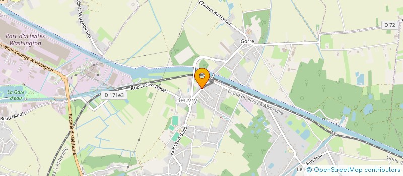 localisation de l'entreprise ASSOCIATION COOPERATIVE POUR LE BATIMENT  BEUVRY