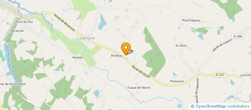 localisation de l'entreprise ASSOCIATION COOPERATIVE SCOLAIRE DE L ECOLE DE LAVERGNE  LAVERGNE