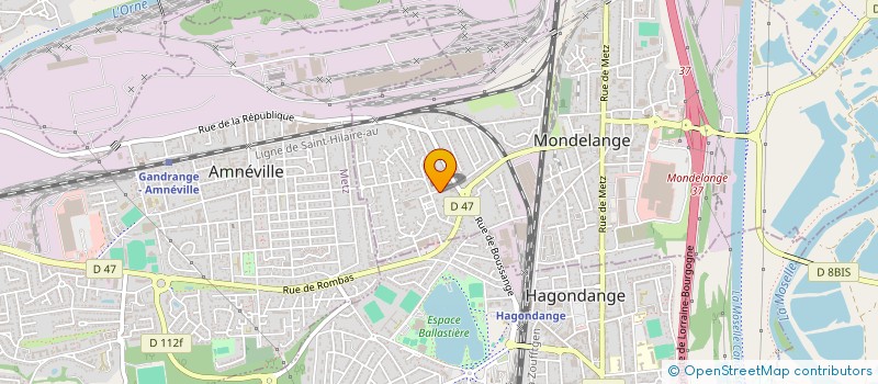 localisation de l'entreprise ASSOCIATION COOPERATIVE SCOLAIRE DE L'ECOLE MICHEL BERGER  MONDELANGE