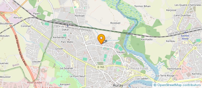 localisation de l'entreprise ASSOCIATION COPEINT D'ARTS (ACPA) à AURAY