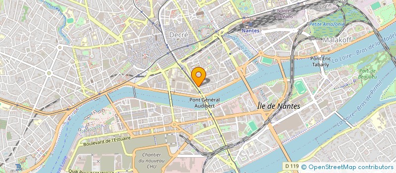 localisation de l'entreprise ASSOCIATION COPROPRIETE 39-41 CHAUSSEE DE LA MADELEINE à NANTES