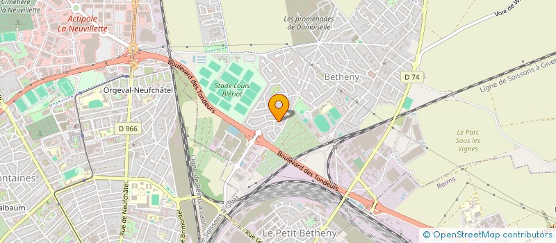 localisation de l'entreprise ASSOCIATION COPYGED  BETHENY