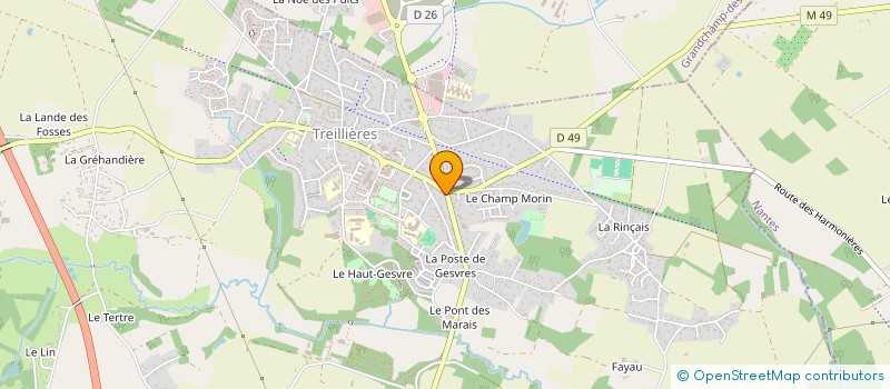 localisation de l'entreprise ASSOCIATION CORAIL RECORDS à TREILLIERES