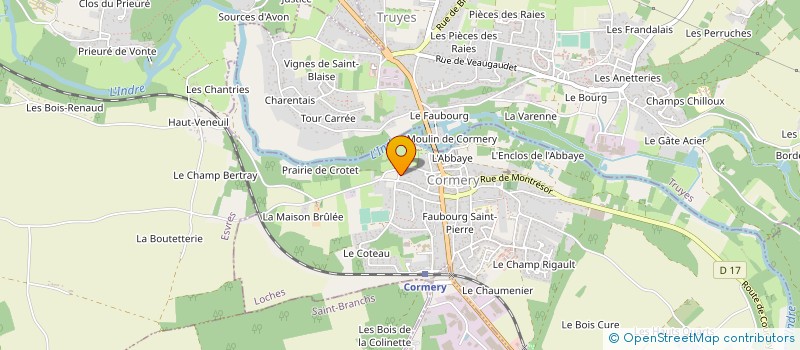 localisation de l'entreprise ASSOCIATION CORMERY-LOISIRS à CORMERY