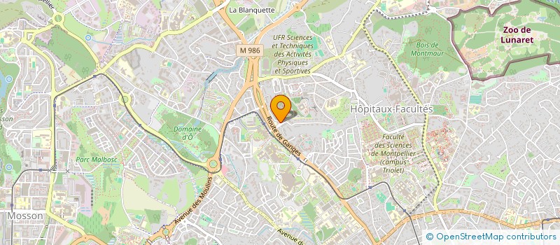 localisation de l'entreprise ASSOCIATION CORPO IUT BIO à MONTPELLIER