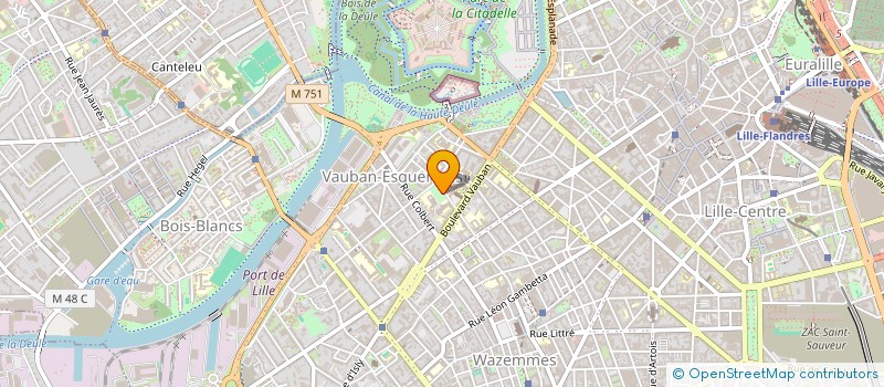 localisation de l'entreprise ASSOCIATION CORPORATIVE DES ETUDIANTS EN MEDECINE à LILLE