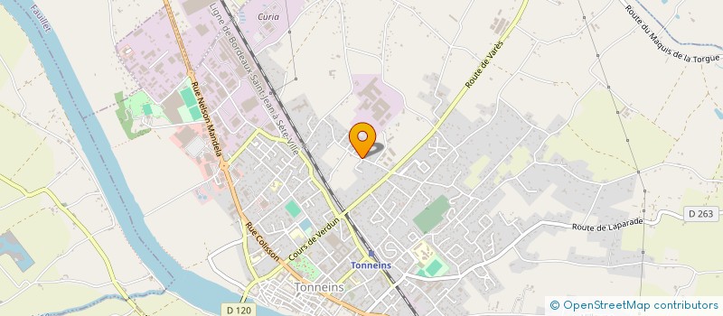 localisation de l'entreprise ASSOCIATION CORPS A COEUR  TONNEINS