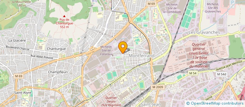 localisation de l'entreprise ASSOCIATION - CORPS EN DEVENIR  CLERMONT-FERRAND