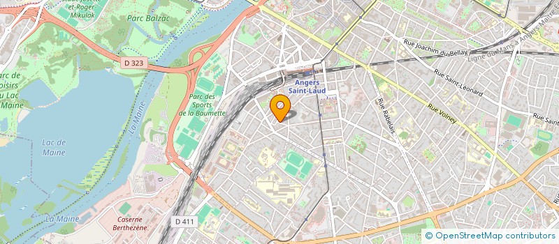 localisation de l'entreprise ASSOCIATION CORPS ET ARTS  ANGERS