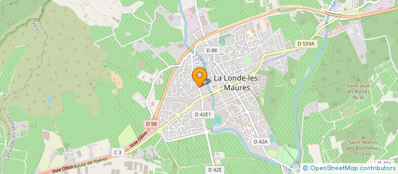 localisation de l'entreprise ASSOCIATION CORPS ET COMMUNICATION  LA LONDE-LES-MAURES