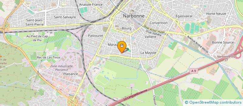 localisation de l'entreprise ASSOCIATION CORPS ET GRAPHIE  NARBONNE