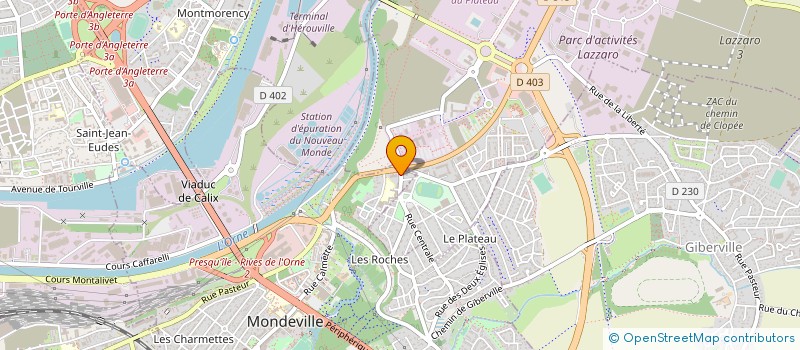 localisation de l'entreprise ASSOCIATION CORPS ET MOUVEMENT ENERGIE  MONDEVILLE