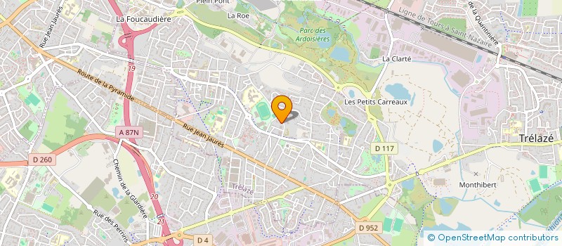 localisation de l'entreprise ASSOCIATION CORPS IN SITU  TRELAZE