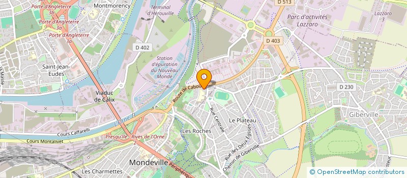 localisation de l'entreprise ASSOCIATION CORPS MOUVEMENT UNITE  MONDEVILLE