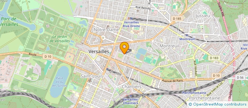 localisation de l'entreprise ASSOCIATION COSPPDY RESTAURANT à VERSAILLES