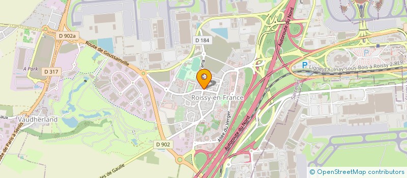 localisation de l'entreprise ASSOCIATION COSSON SA FOOTBALL CLUB  ROISSY-EN-FRANCE