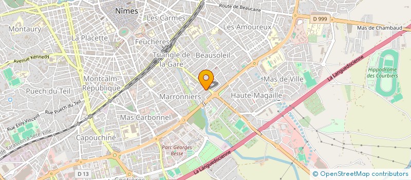 localisation de l'entreprise ASSOCIATION COTE JARDINS SOLIDAIRES à NIMES