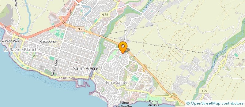 localisation de l'entreprise ASSOCIATION COTE SUD à SAINT-PIERRE