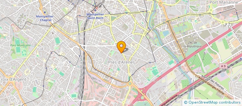 localisation de l'entreprise ASSOCIATION COTON TIGE à MONTPELLIER