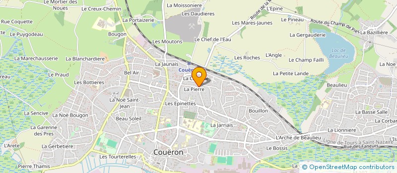 localisation de l'entreprise ASSOCIATION COUERON NATATION à COUERON