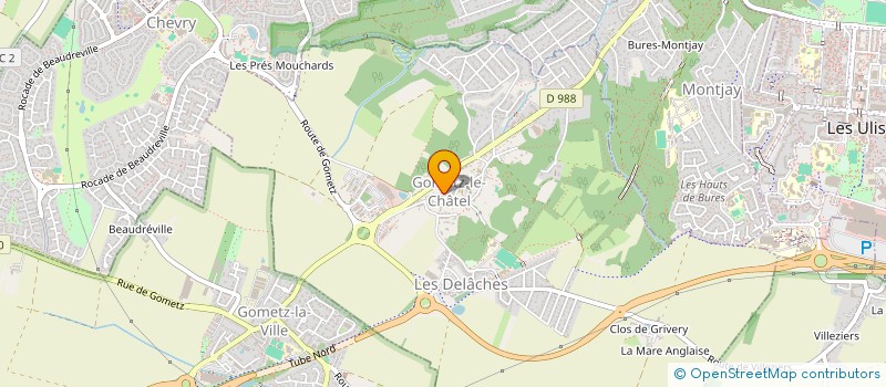 localisation de l'entreprise ASSOCIATION COULEURS DE FETE à GOMETZ-LE-CHATEL