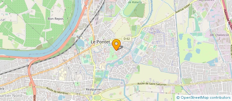 localisation de l'entreprise ASSOCIATION COULEURS ESPOIR à LE PONTET