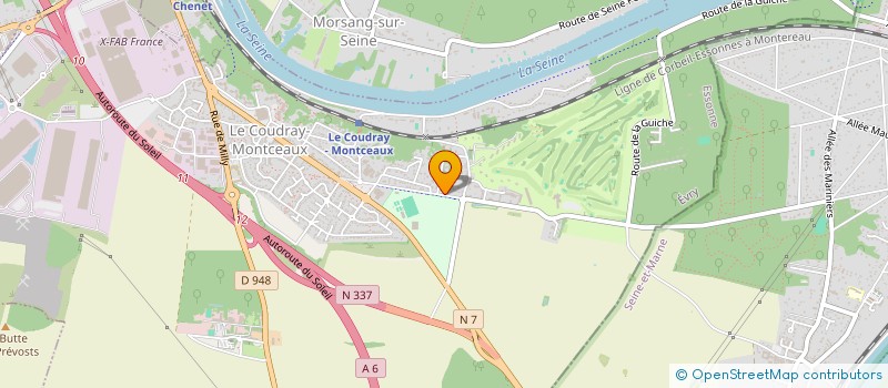 localisation de l'entreprise ASSOCIATION COUNTRY TIWAHE  LE COUDRAY-MONTCEAUX