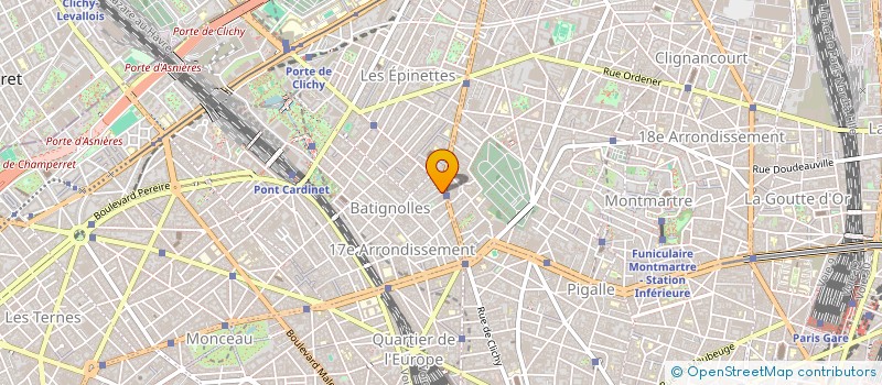 localisation de l'entreprise ASSOCIATION COUP D'MAIN  PARIS 17