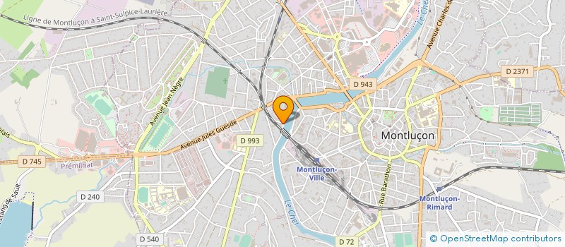 localisation de l'entreprise ASSOCIATION COUP DE MAIN à MONTLUCON