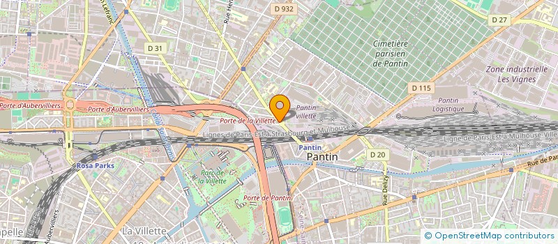 localisation de l'entreprise ASSOCIATION COUP DE MAIN  PANTIN
